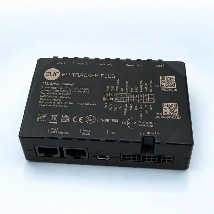 Jednotka EUTRACKER PLUS na GPS monitoring a diaľkové sťahovanie tachografu