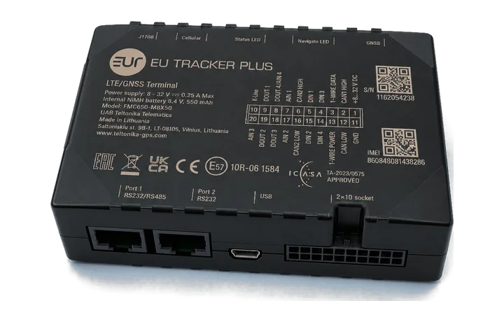 EUTRACKER PLUS – jednotka na GPS monitoring a diaľkové sťahovanie dát z tachografu